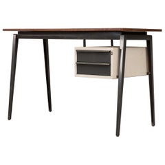 Industrial Metal Desk with Prouve Style Legs