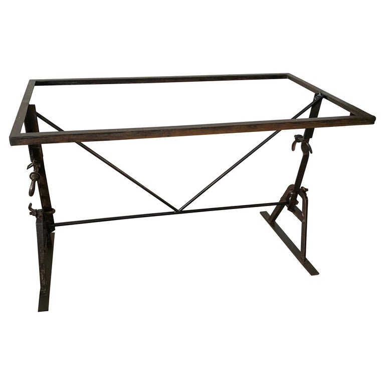 Industrial Metal Dining Table Base For Sale at 1stDibs