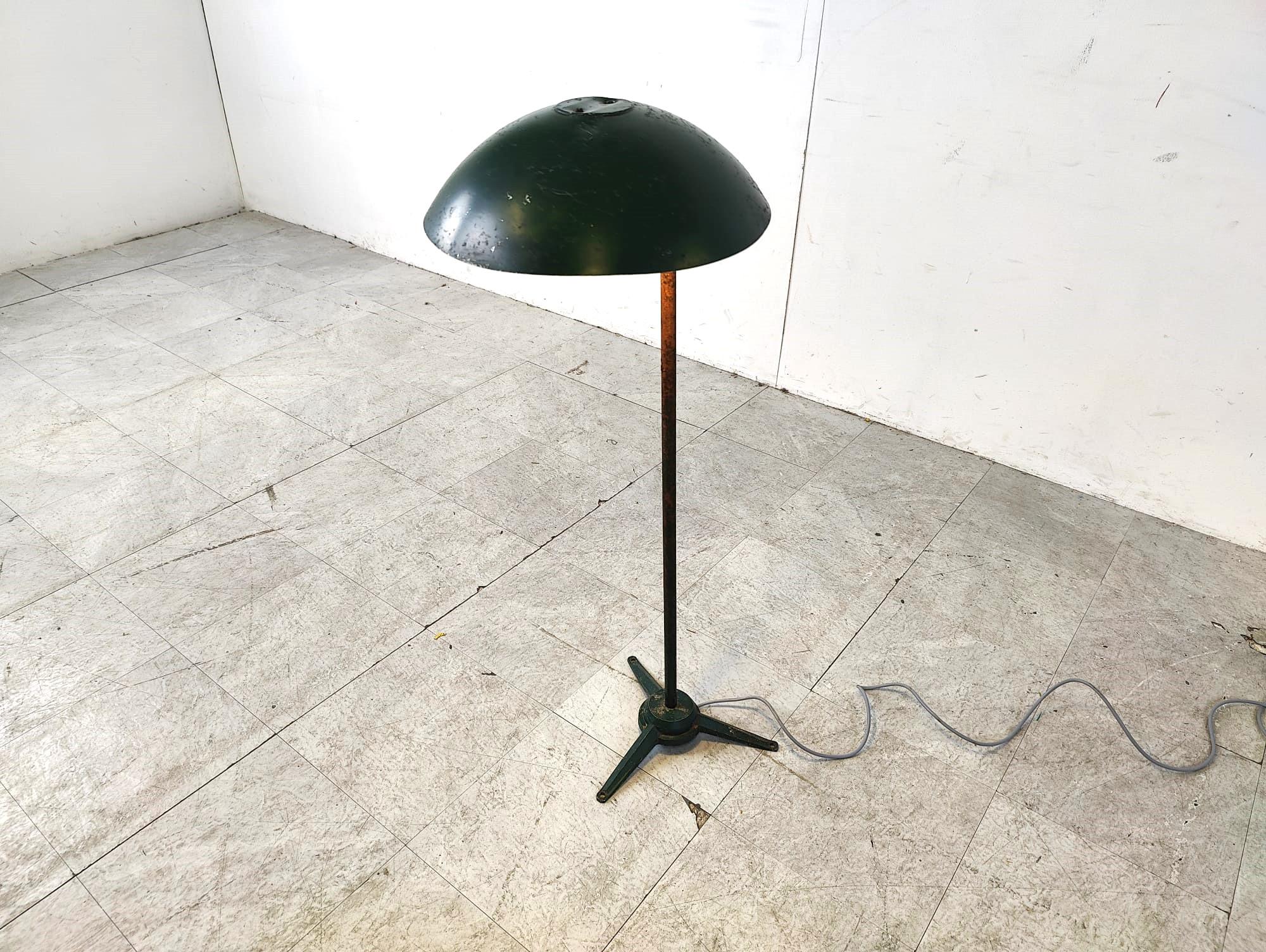 Industrial metal floor lamp, 1970s For Sale 4