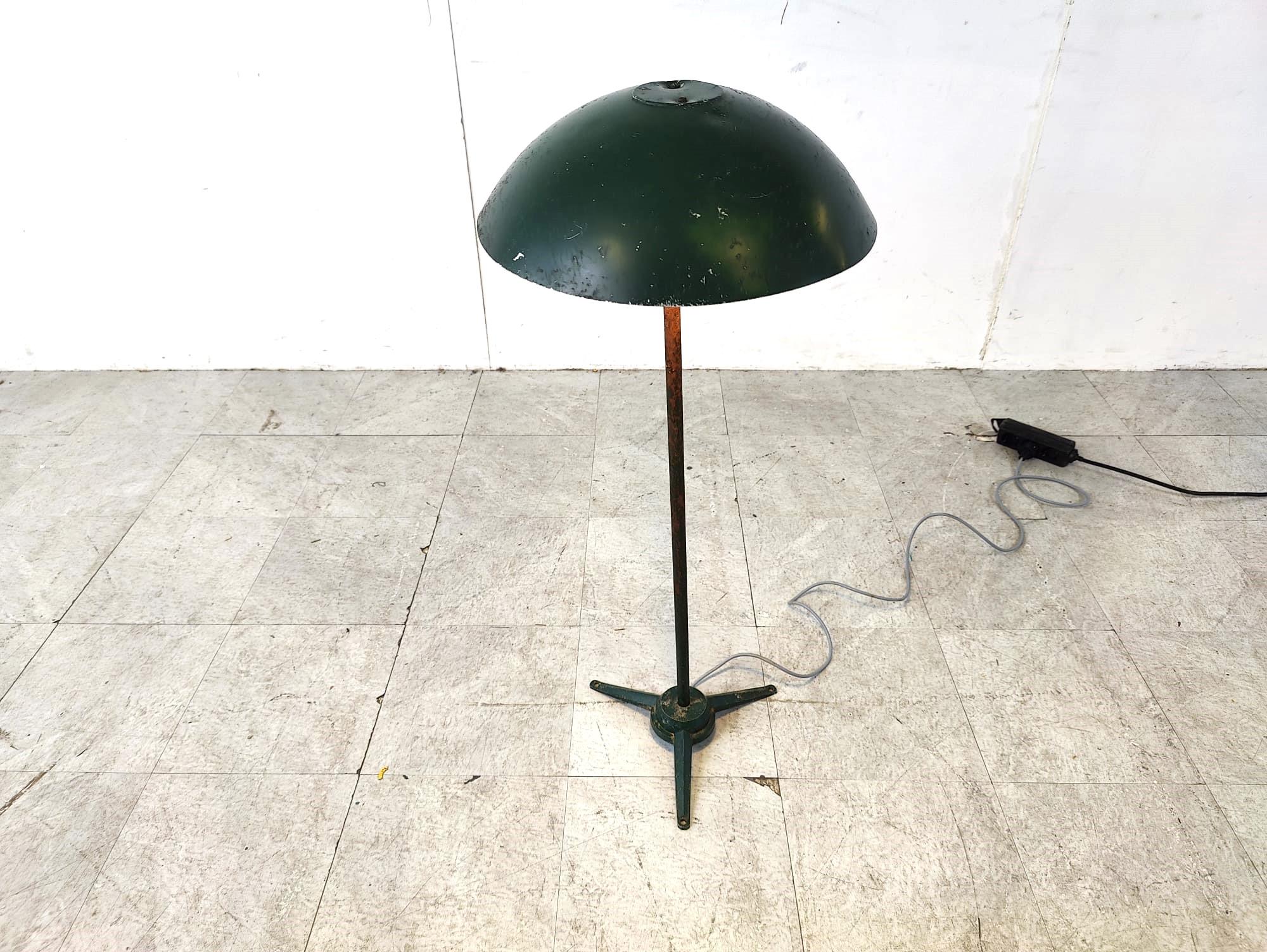 Industrial metal floor lamp, 1970s For Sale 2