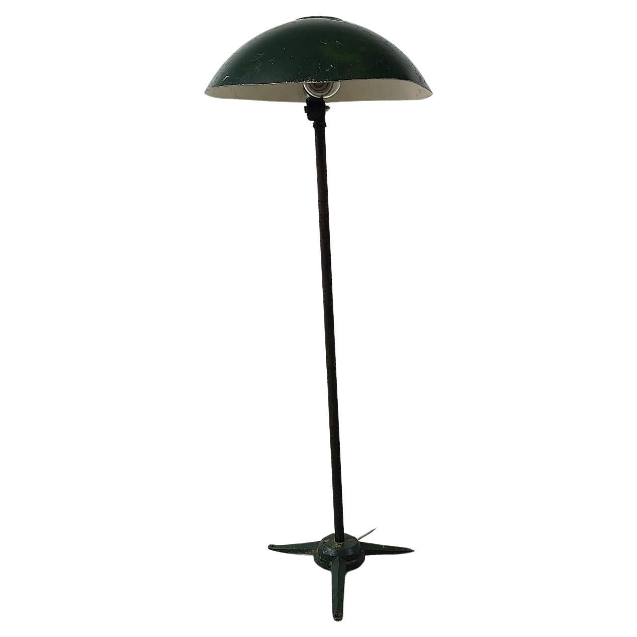 Industrial metal floor lamp, 1970s For Sale