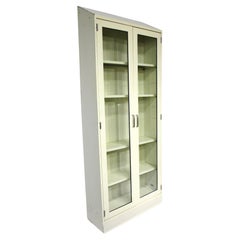 Industrial Metal / Glass Bookcase/ Cabinet in the style of Globe Wernicke