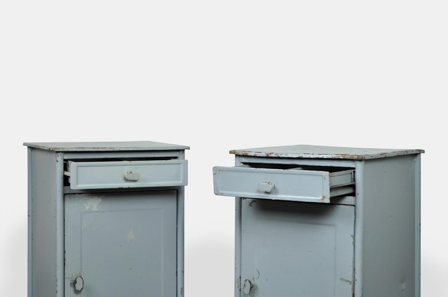 Industrial metal hospital cabinets from Eastern Europe, 1960s 5