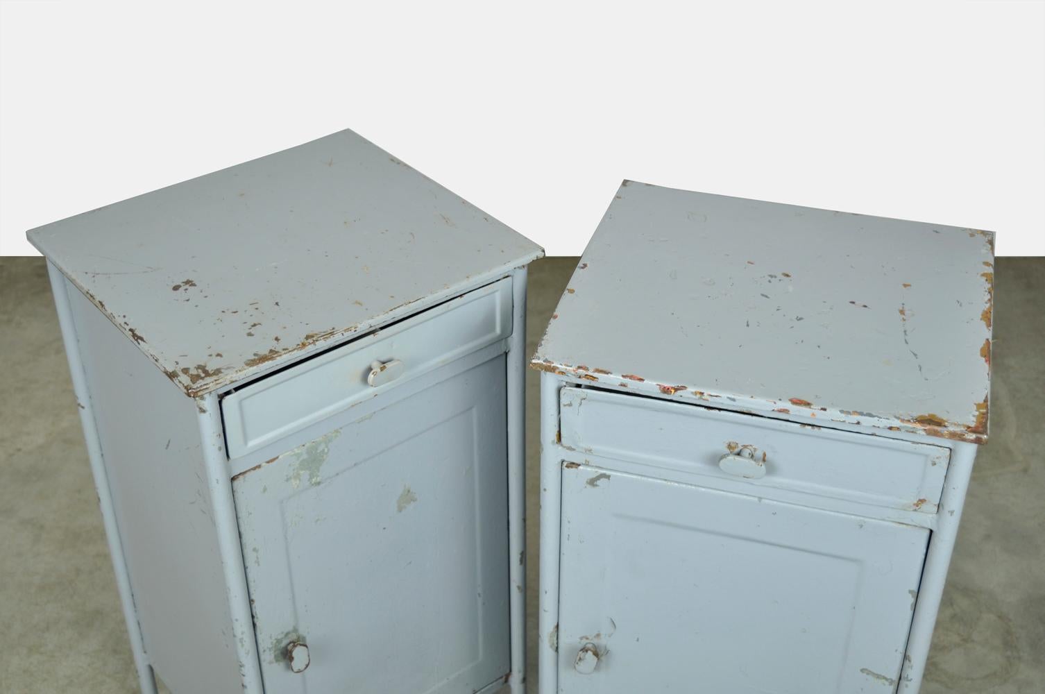 Industrial metal hospital cabinets from Eastern Europe, 1960s 7