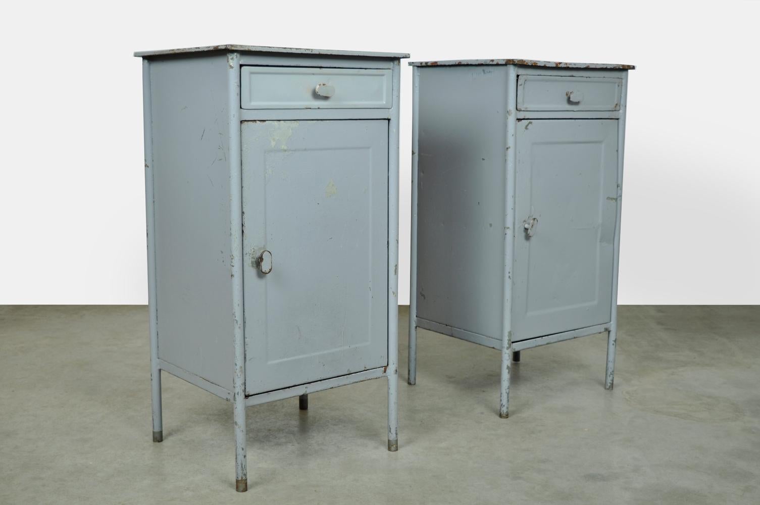 Industrial metal hospital cabinets from Eastern Europe, 1960s 1