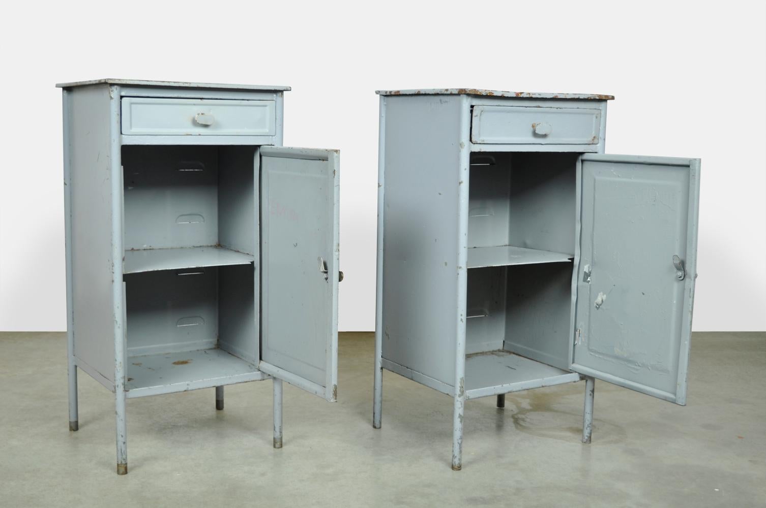 Industrial metal hospital cabinets from Eastern Europe, 1960s 2