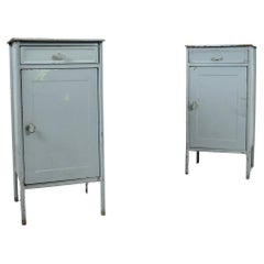 Retro Industrial metal hospital cabinets from Eastern Europe, 1960s