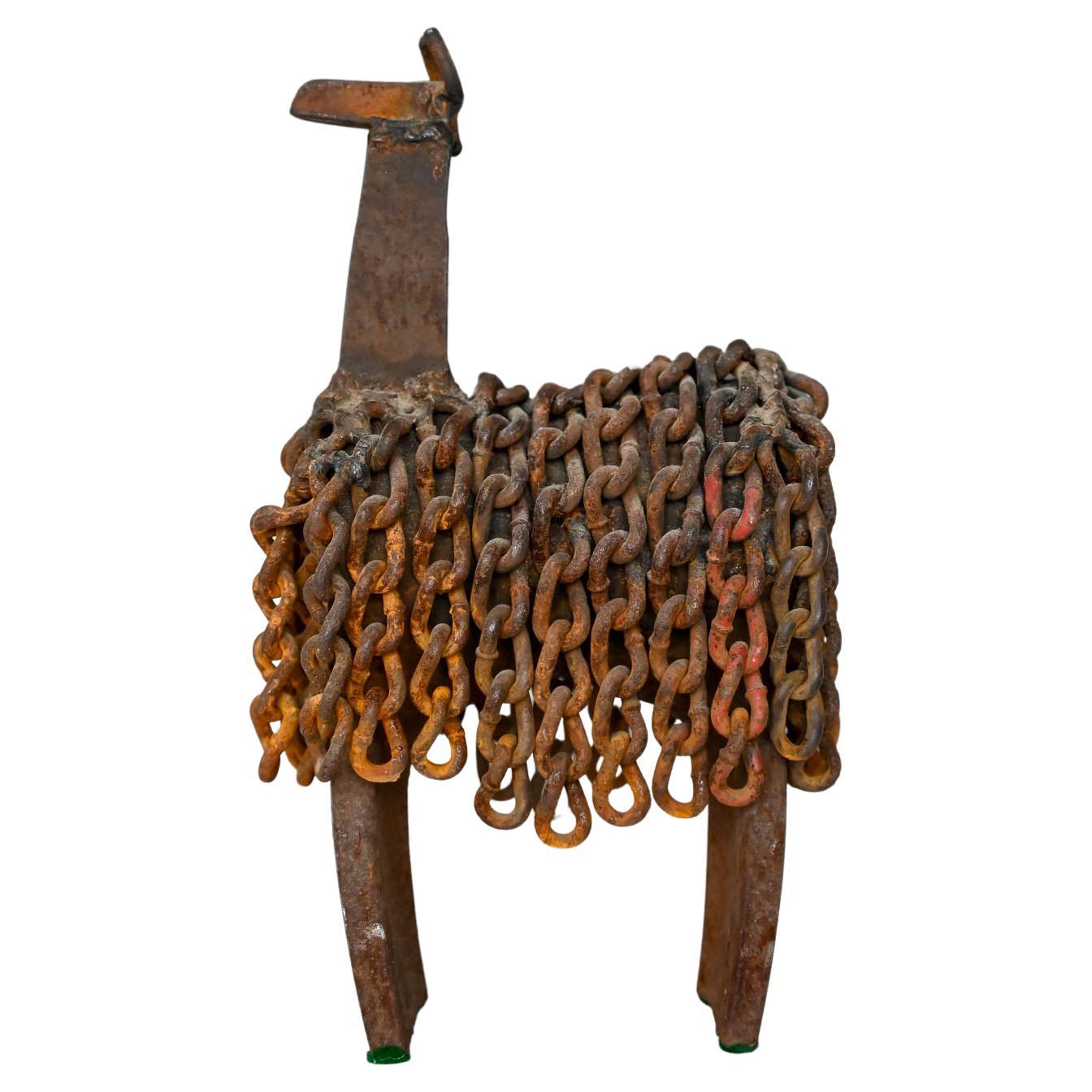 Industrial Metal Llama Sculpture by Robert Cumpston, 1930-2018