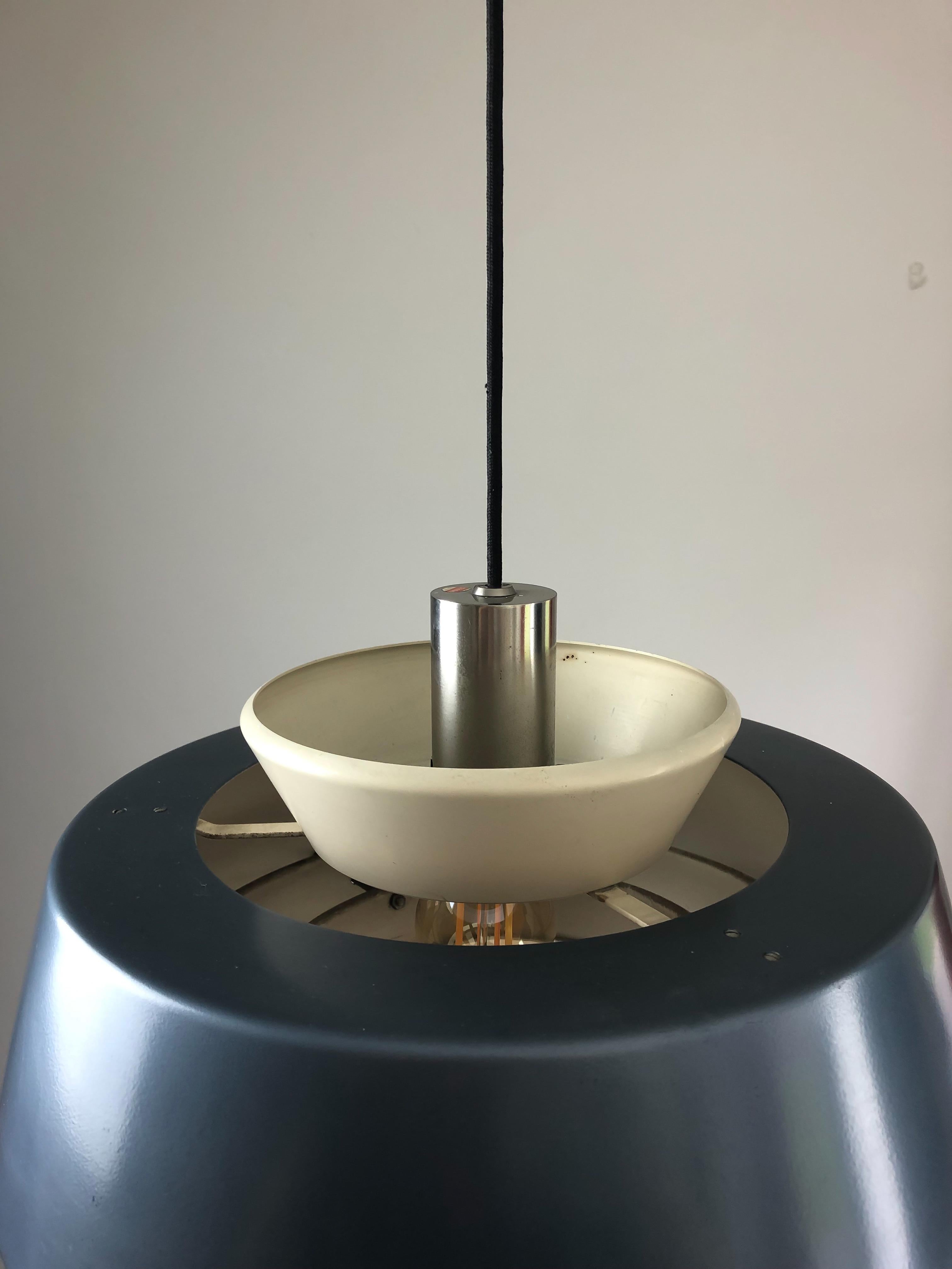 Industrial Metal Pendant Lamp by Stilnovo, 1960s 3