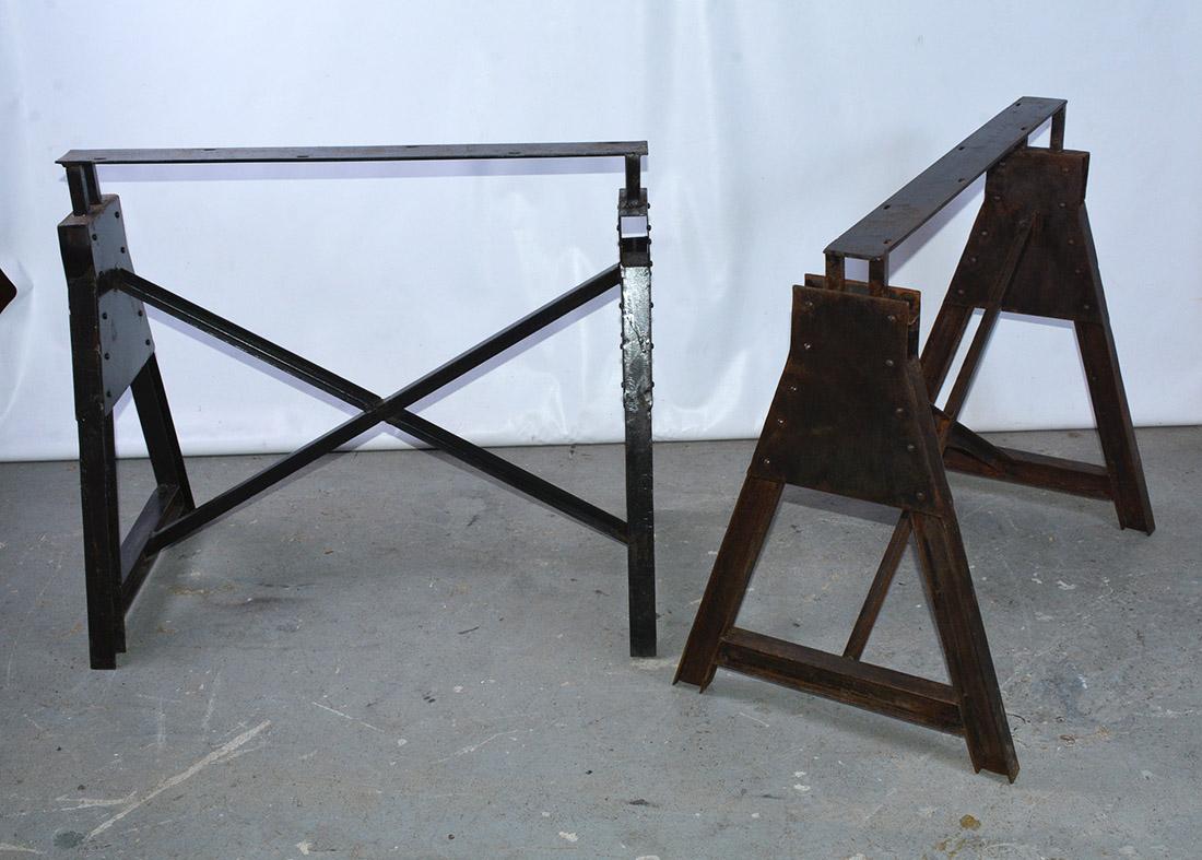 metal sawhorse table legs
