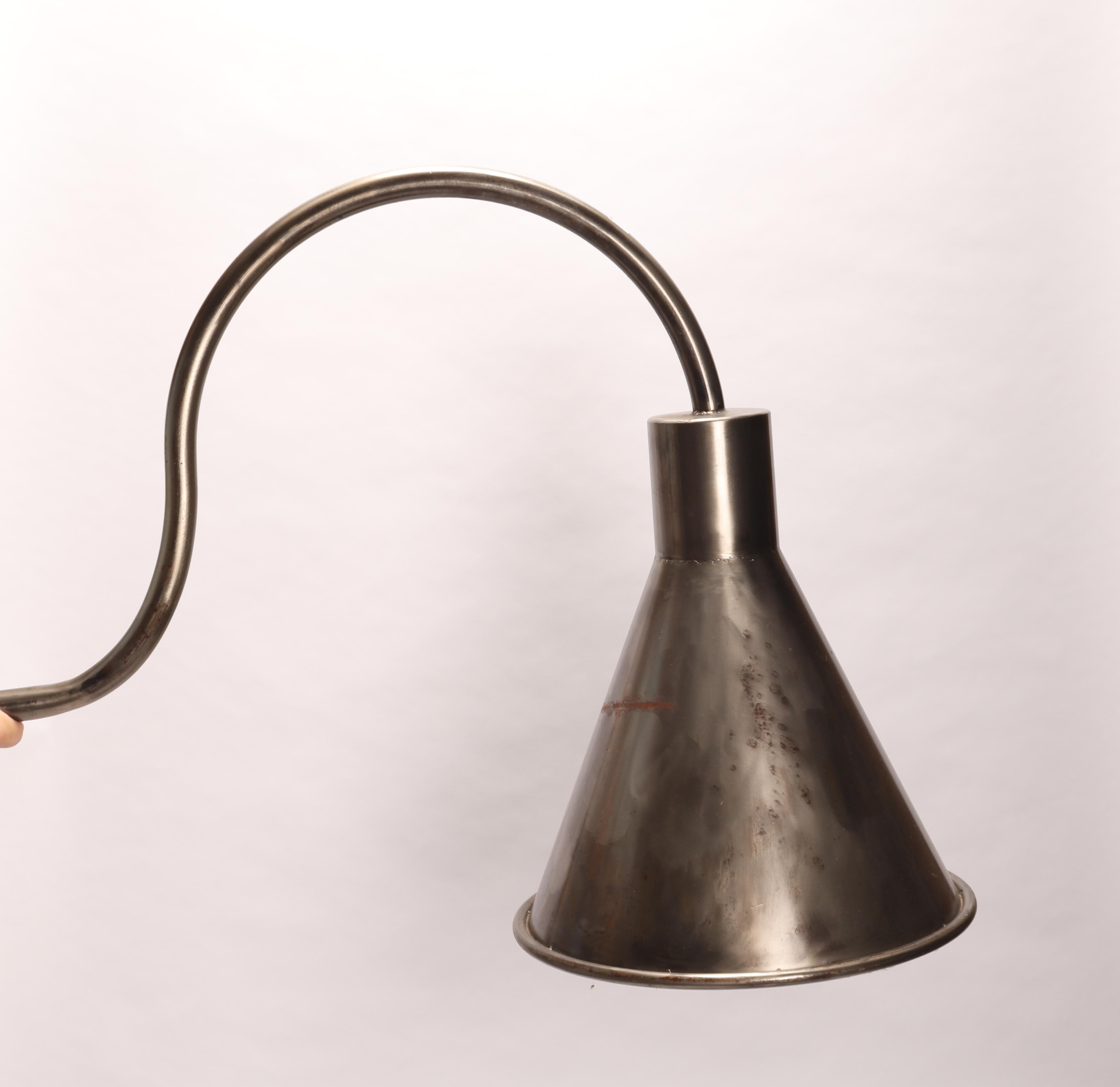 Italian Industrial Metal Sconce, Italy 1930 For Sale