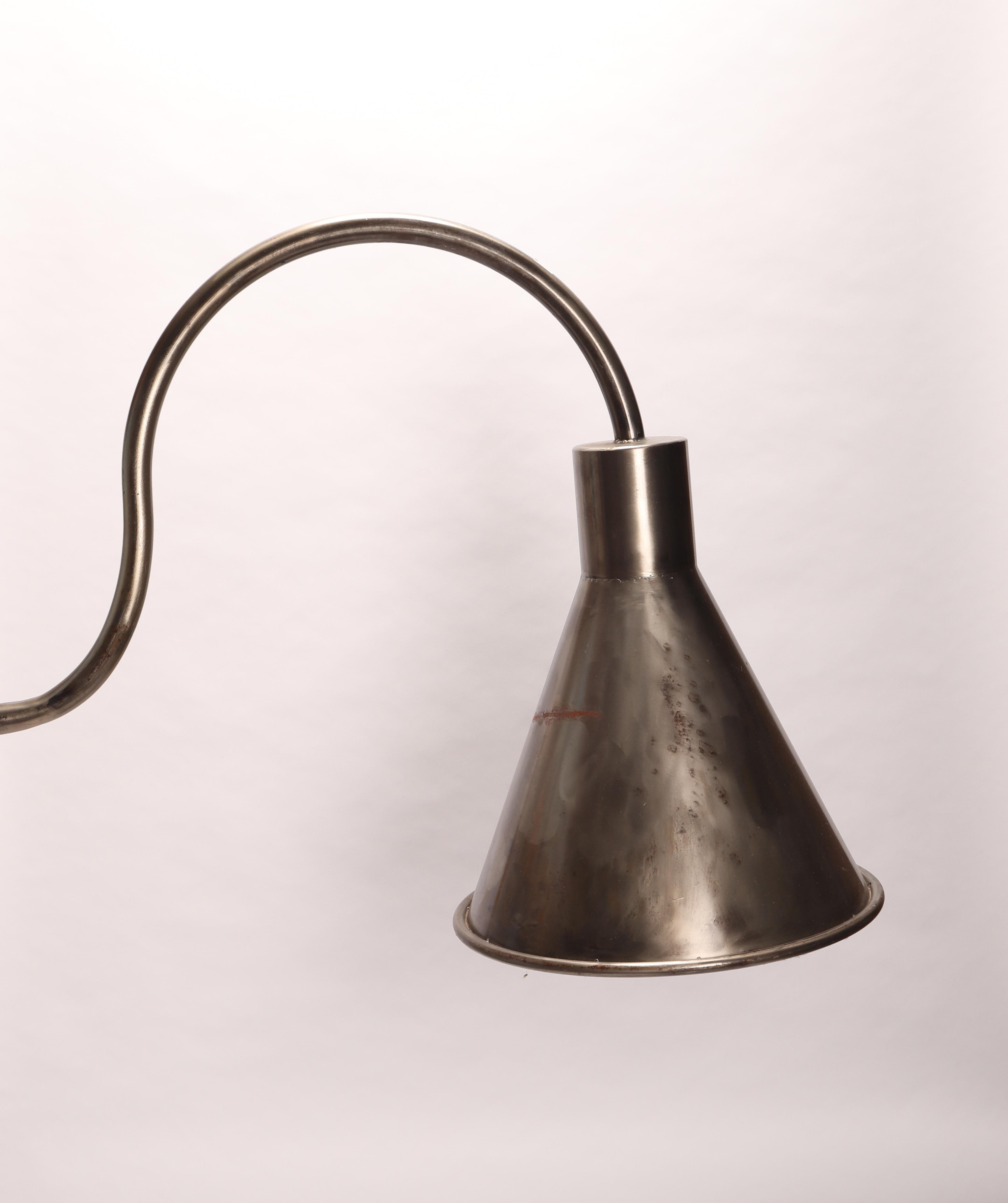 Industrial Metal Sconce, Italy 1930 In Excellent Condition For Sale In Milan, IT