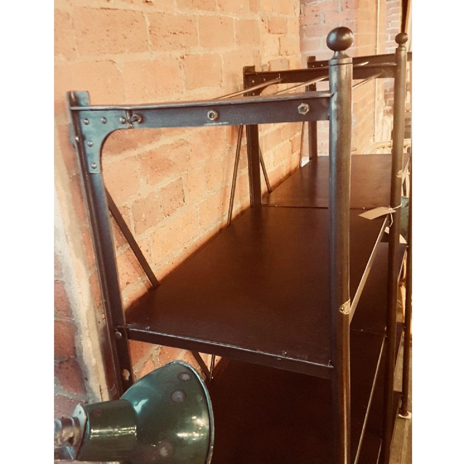 Industrial Metal Shelving Unit, by Theodore Scherf, Paris, France, 19th Century In Good Condition In Richmond, Surrey