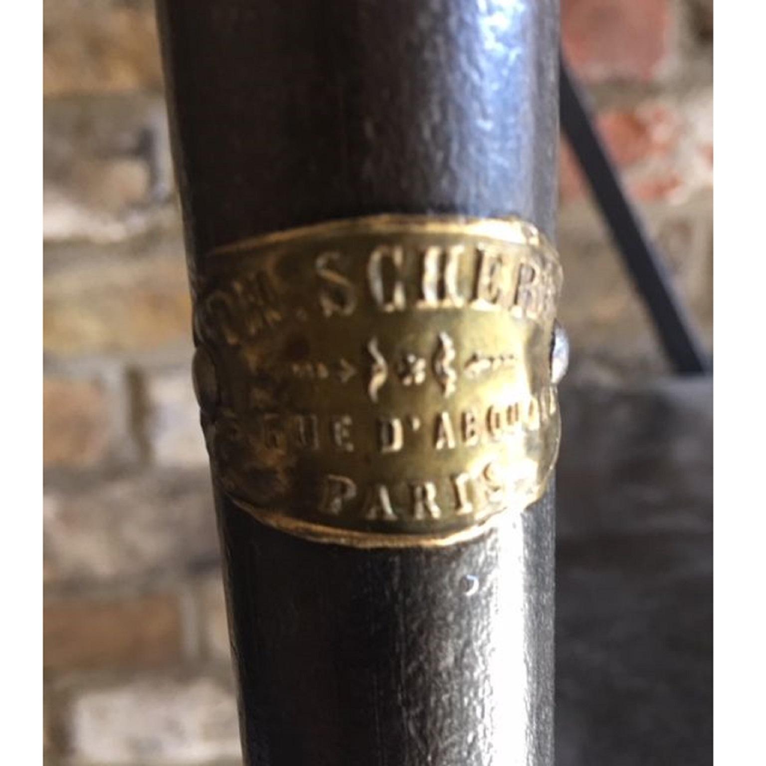 Industrieller Regalschrank aus Metall, von Theodore Scherf, Paris, Frankreich, 19. Jahrhundert (Edelstahl)