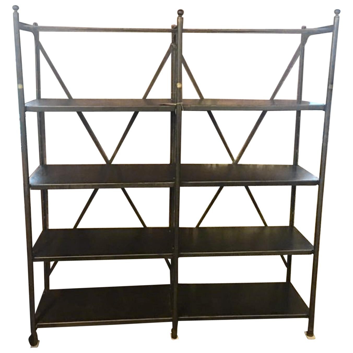 Industrial Metal Shelving Unit, by Theodore Scherf, Paris, France, 19th Century