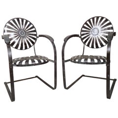 Industrial Metal Spring Chairs