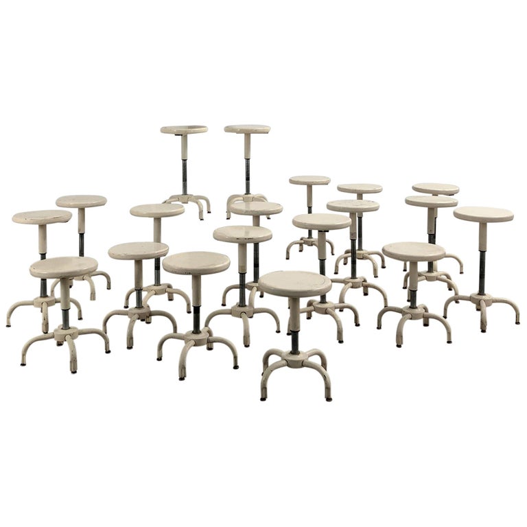 Industrial Metal Stools For Sale at 1stdibs