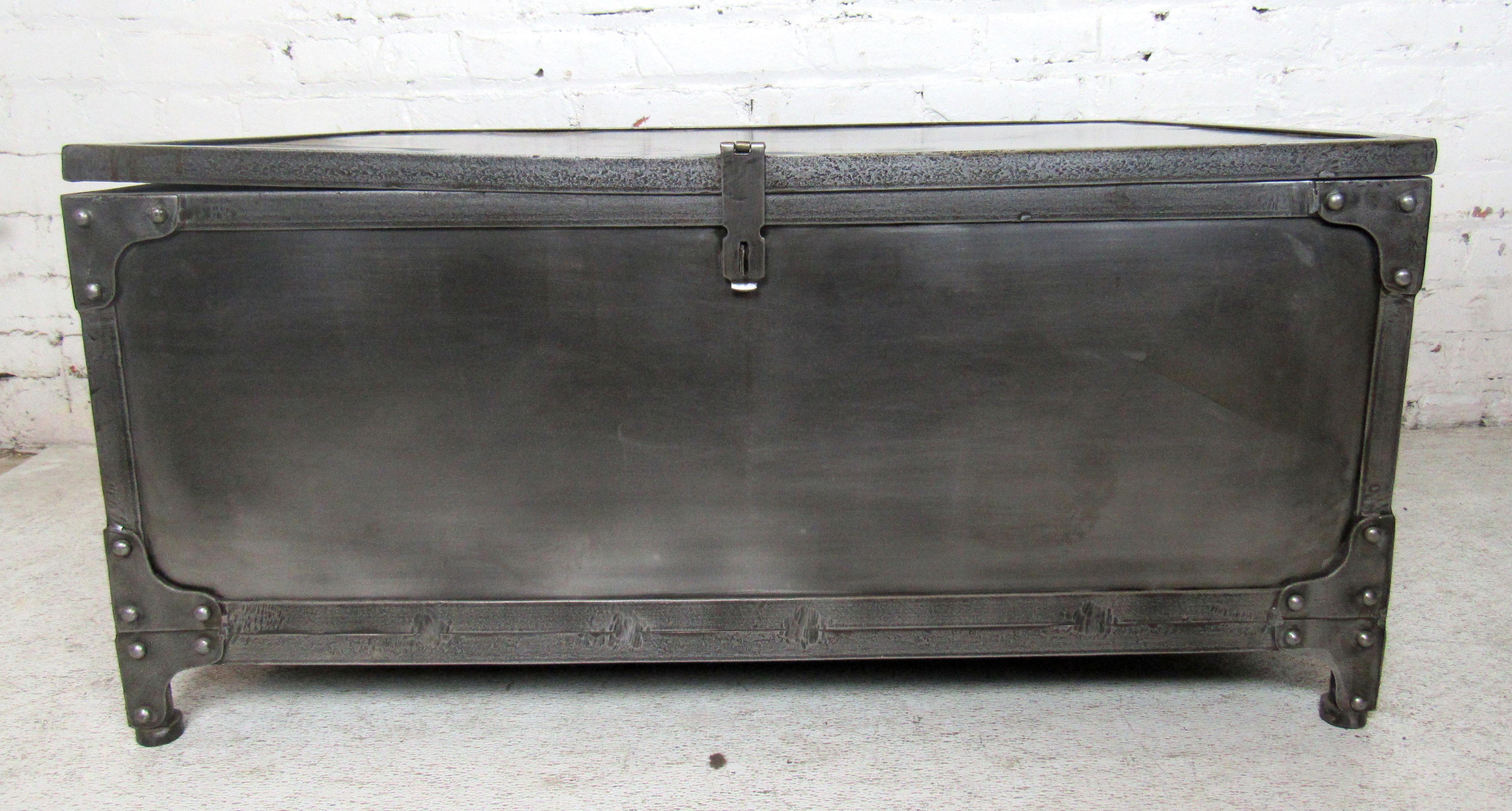 metal storage chest