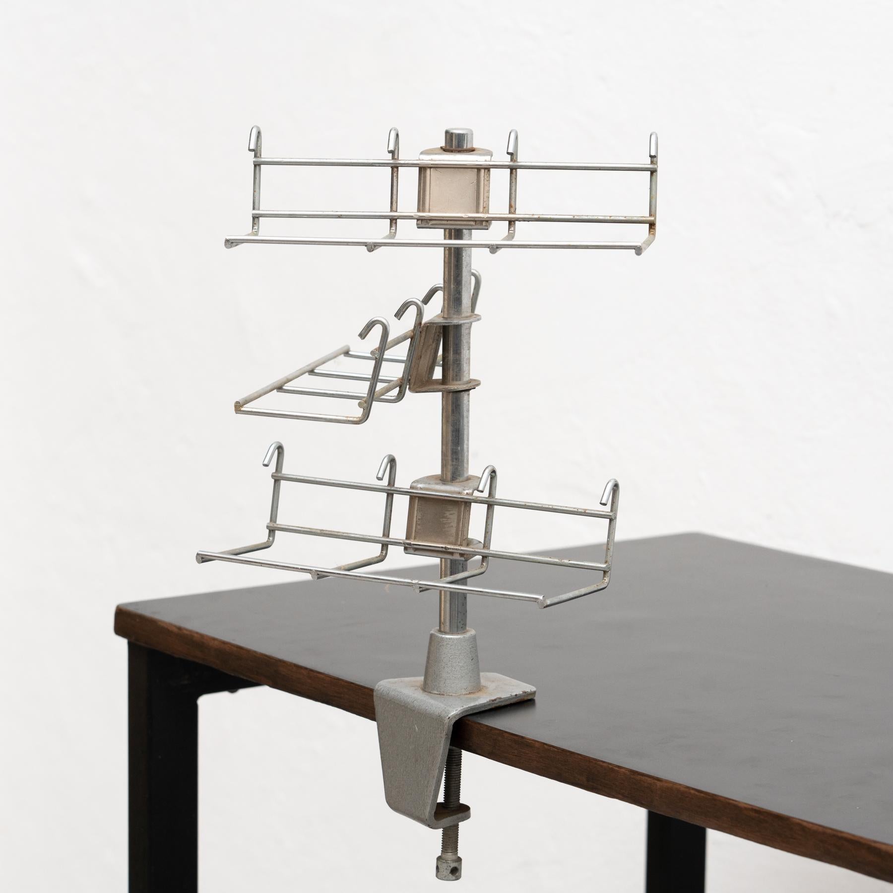 Industrial Metal Table Display, circa 1970 For Sale 1