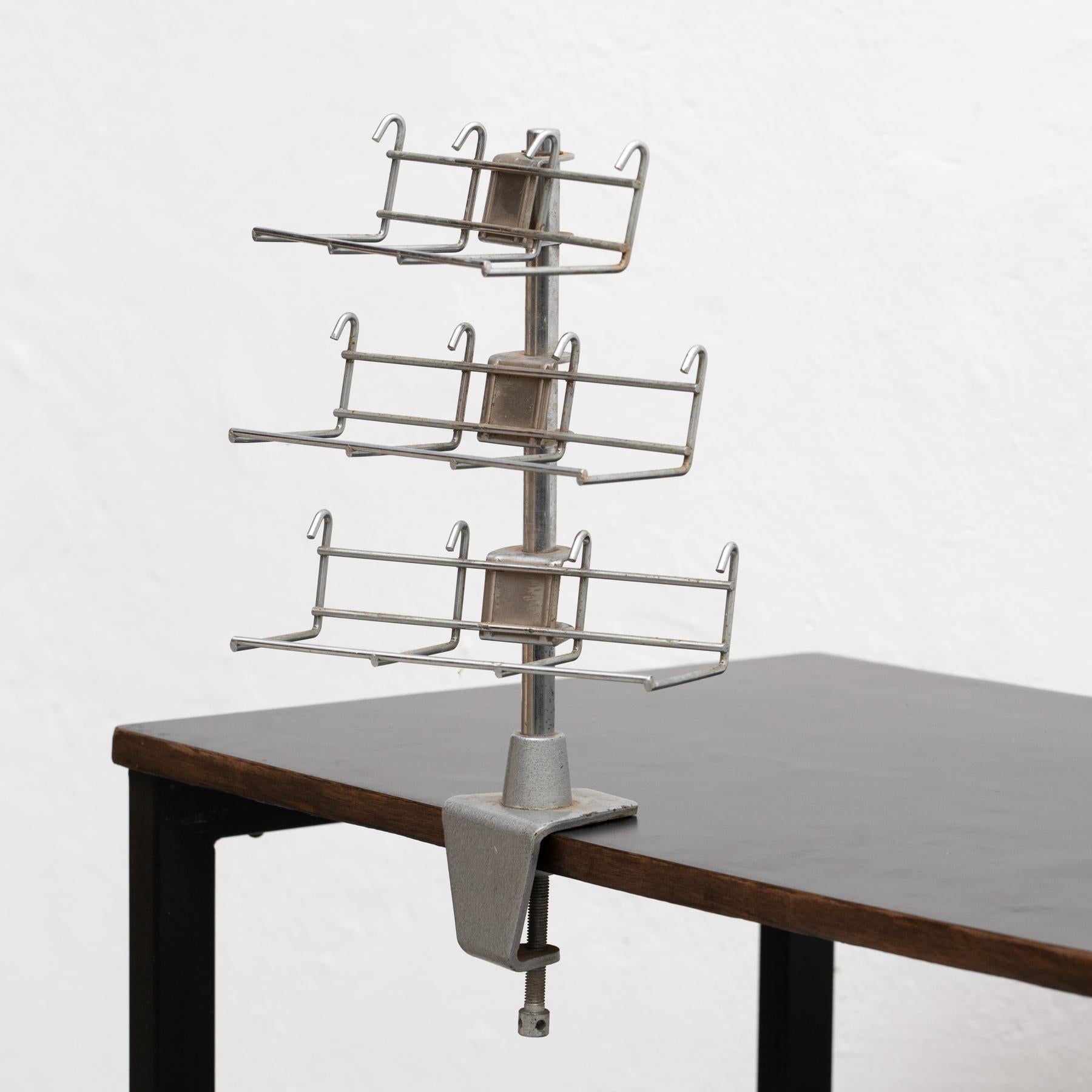 Industrial Metal Table Display, circa 1970 For Sale 2