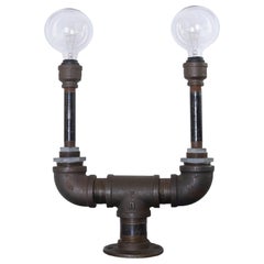 Industrial Style Steel Metal Table Lamp by Edelman New York