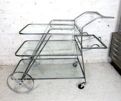 Industrial Metal Three-Tier Cart