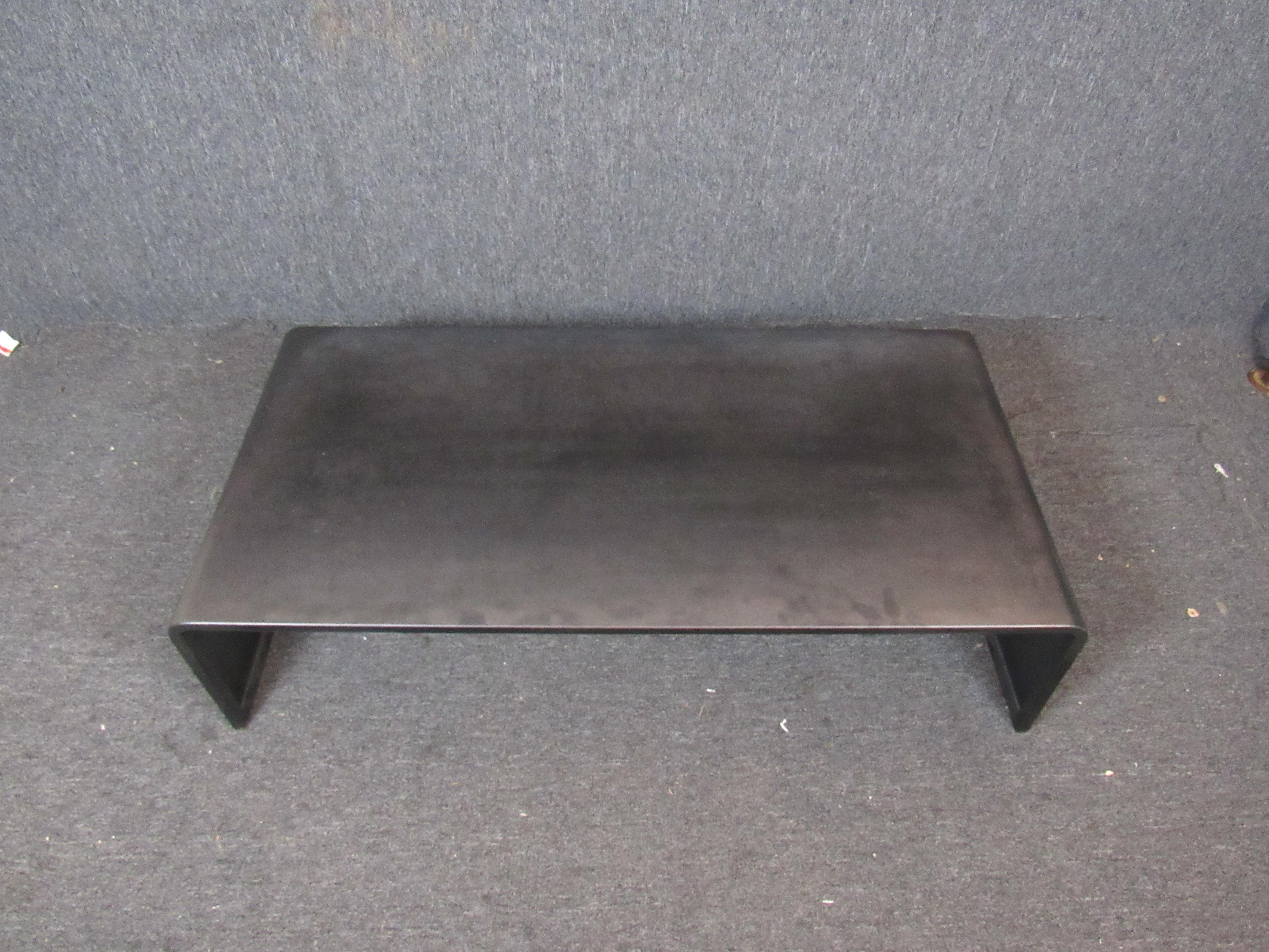 Industrial Metal Waterfall Coffee Table 4