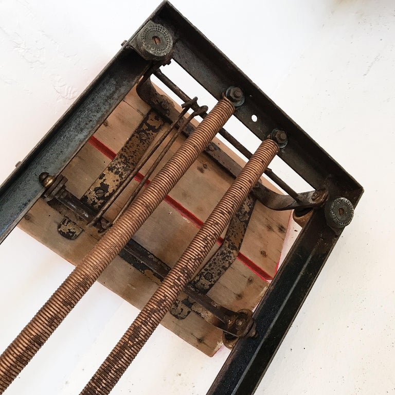 Industrial Mid-20th Century Still Functional Indoor Rowing Machine ...