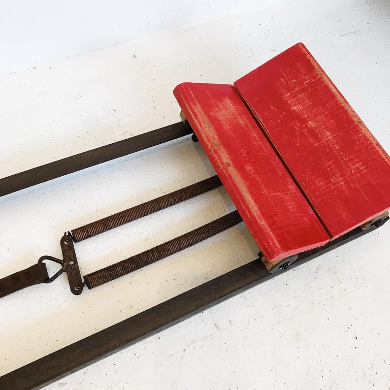 Industrial Mid-20th Century Still Functional Indoor Rowing Machine ...