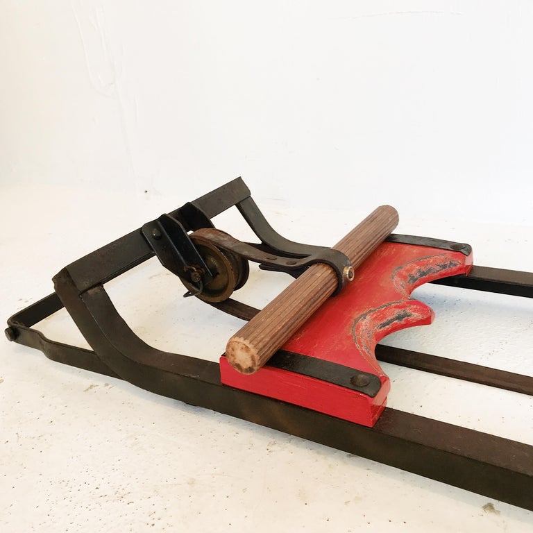 Industrial Mid-20th Century Still Functional Indoor Rowing Machine ...