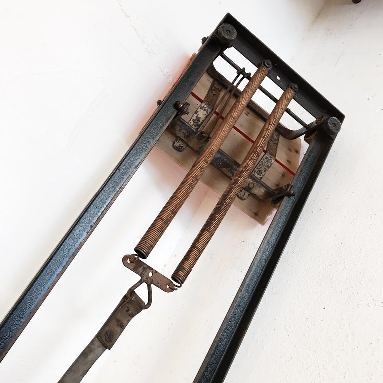 Industrial Mid-20th Century Still Functional Indoor Rowing Machine ...