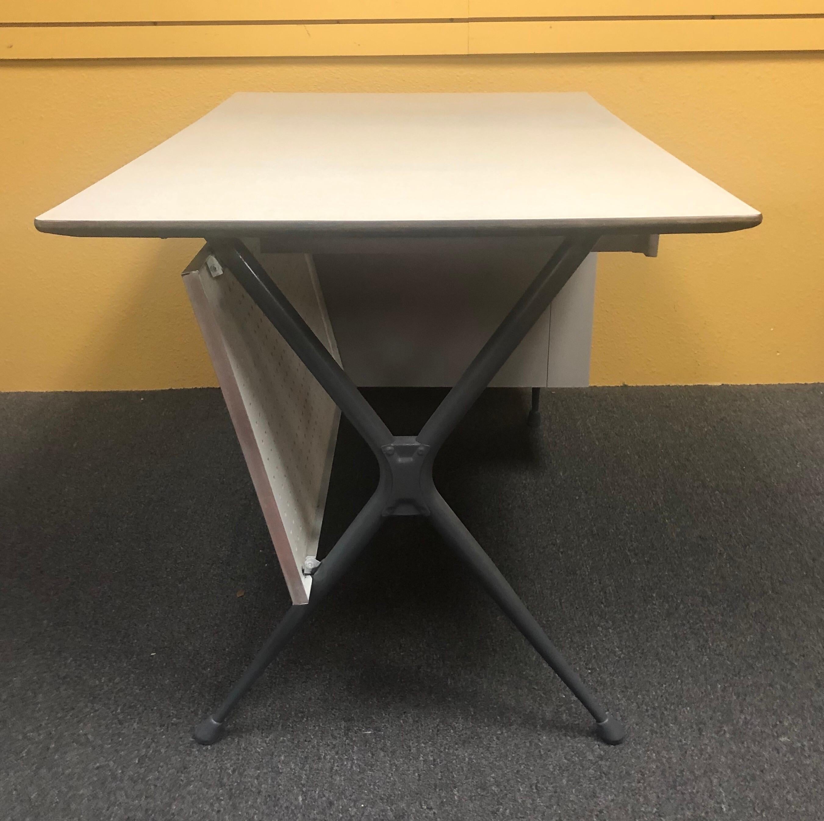 Chrome Industrial Midcentury Desk by Raymond Loewy for Brunswick For Sale