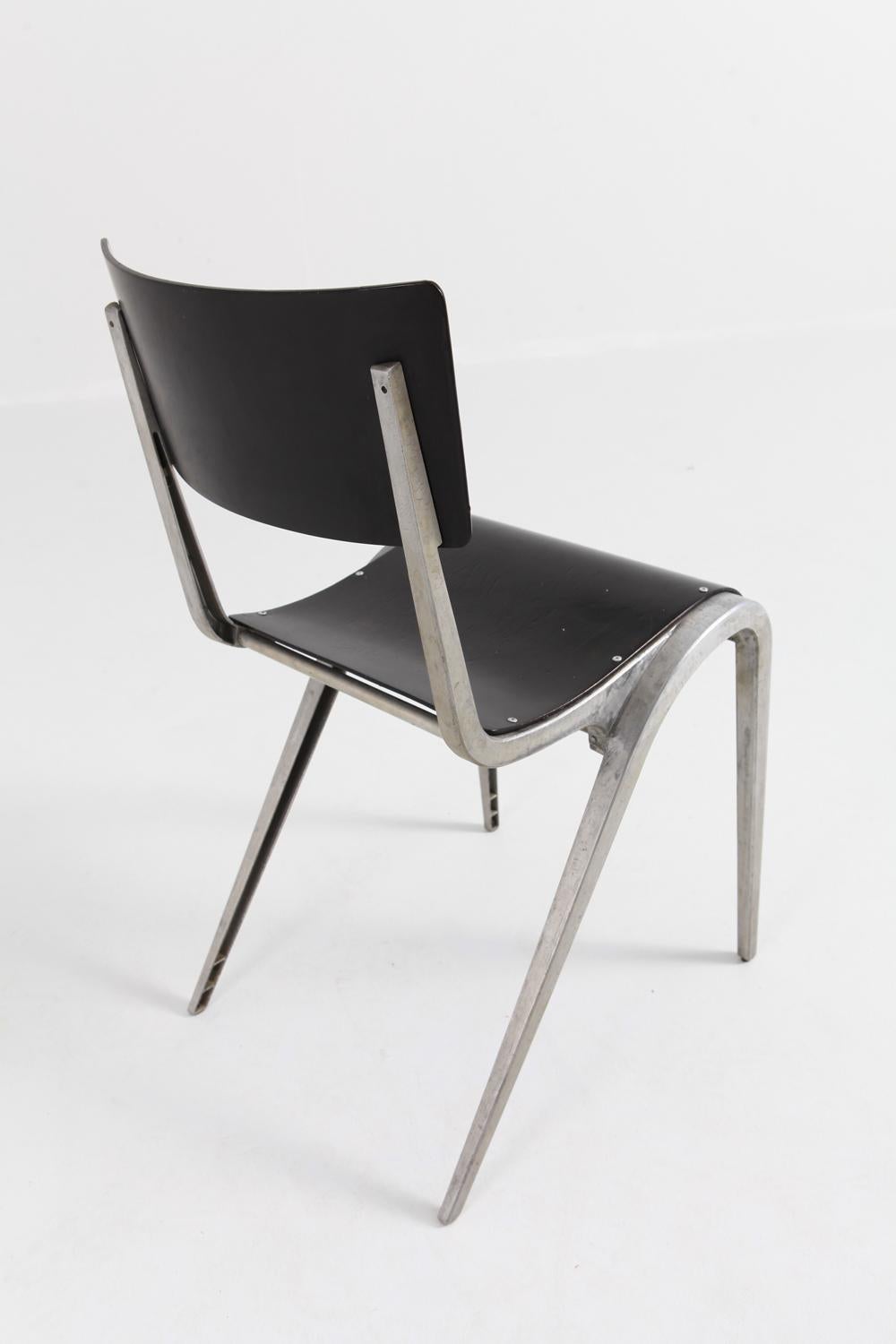 Industrial Mid-Century Modern Chairs by James Leonard for Esavian 5