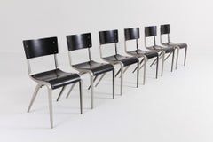 Industrial Mid-Century Modern Chairs by James Leonard for Esavian