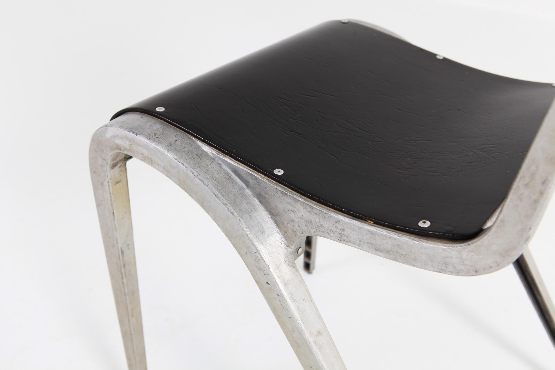 Industrial Mid-Century Modern Chairs by James Leonard for Esavian 2