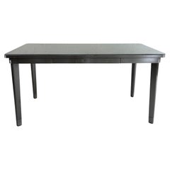 Industrial Midcentury Brushed Steel Police Desk