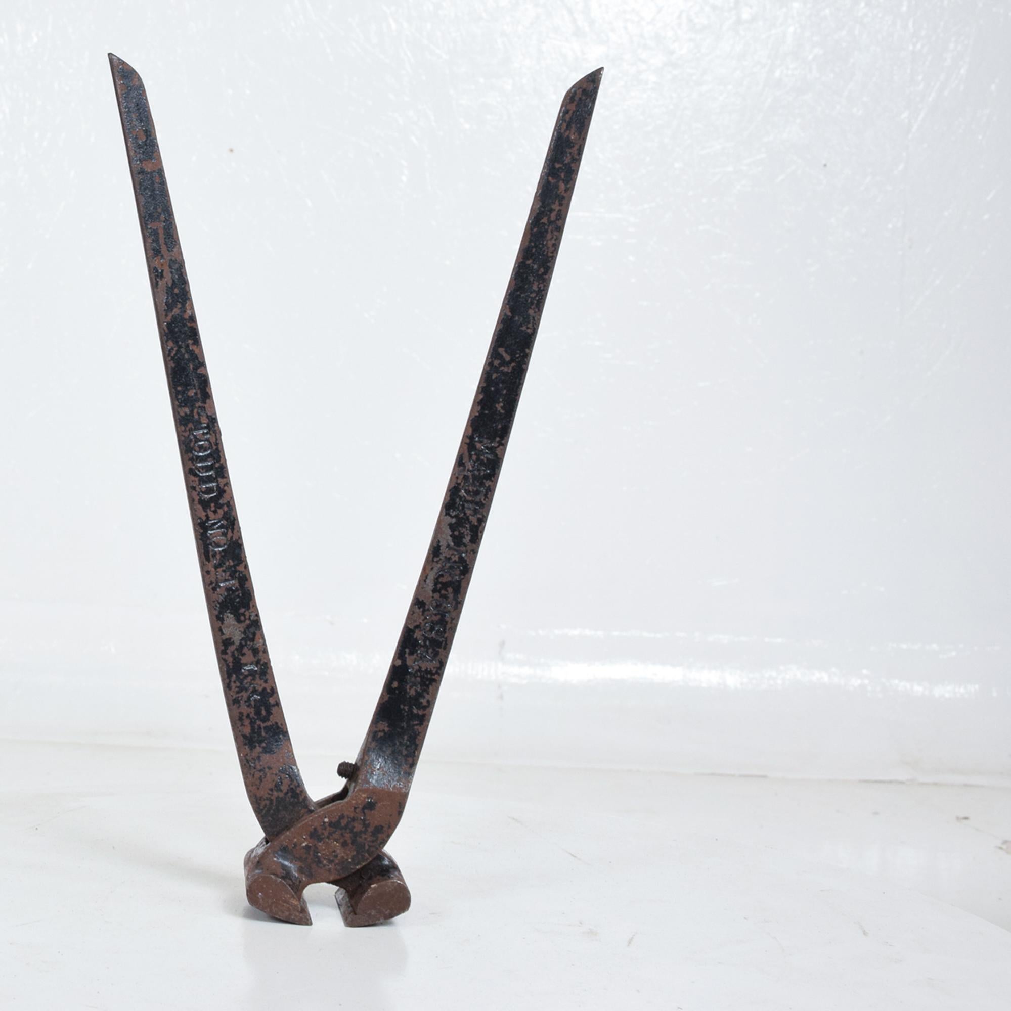 Tool
Vintage Tool Nail Pliers Pincers Pullers. Made in the USA. 1960s
Signs of vintage age and wear
Great design and form. Wonderful advertising carpentry prop.
Dimensions: 12.25 H x 1.88W x 1.75 D inches
Original Unrestored Distressed Vintage