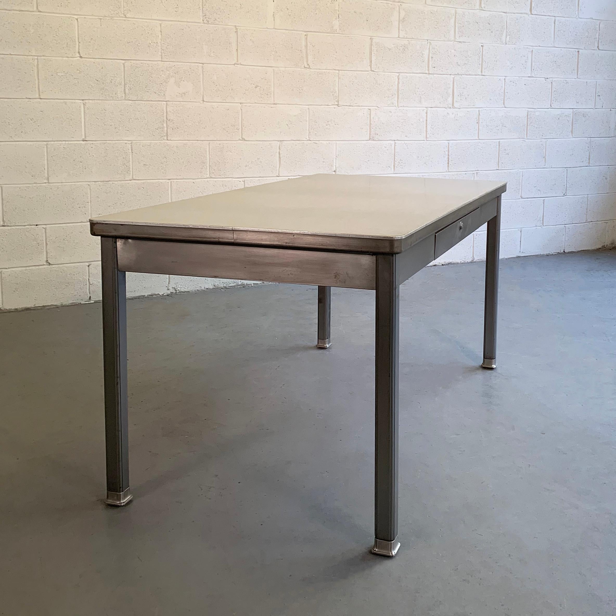 American Industrial Midcentury Police Station Desk by General Fire Proofing Company