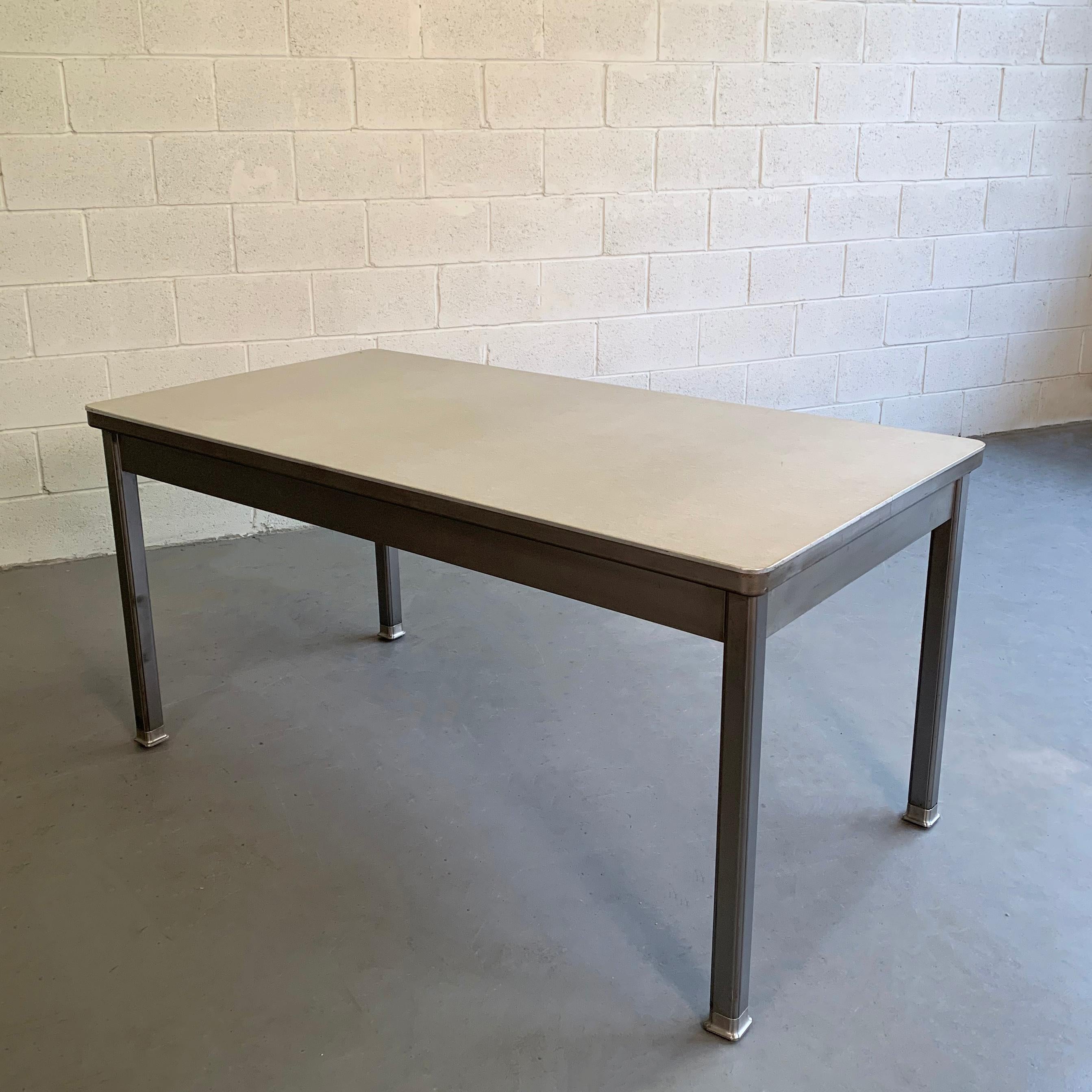 20th Century Industrial Midcentury Police Station Desk by General Fire Proofing Company