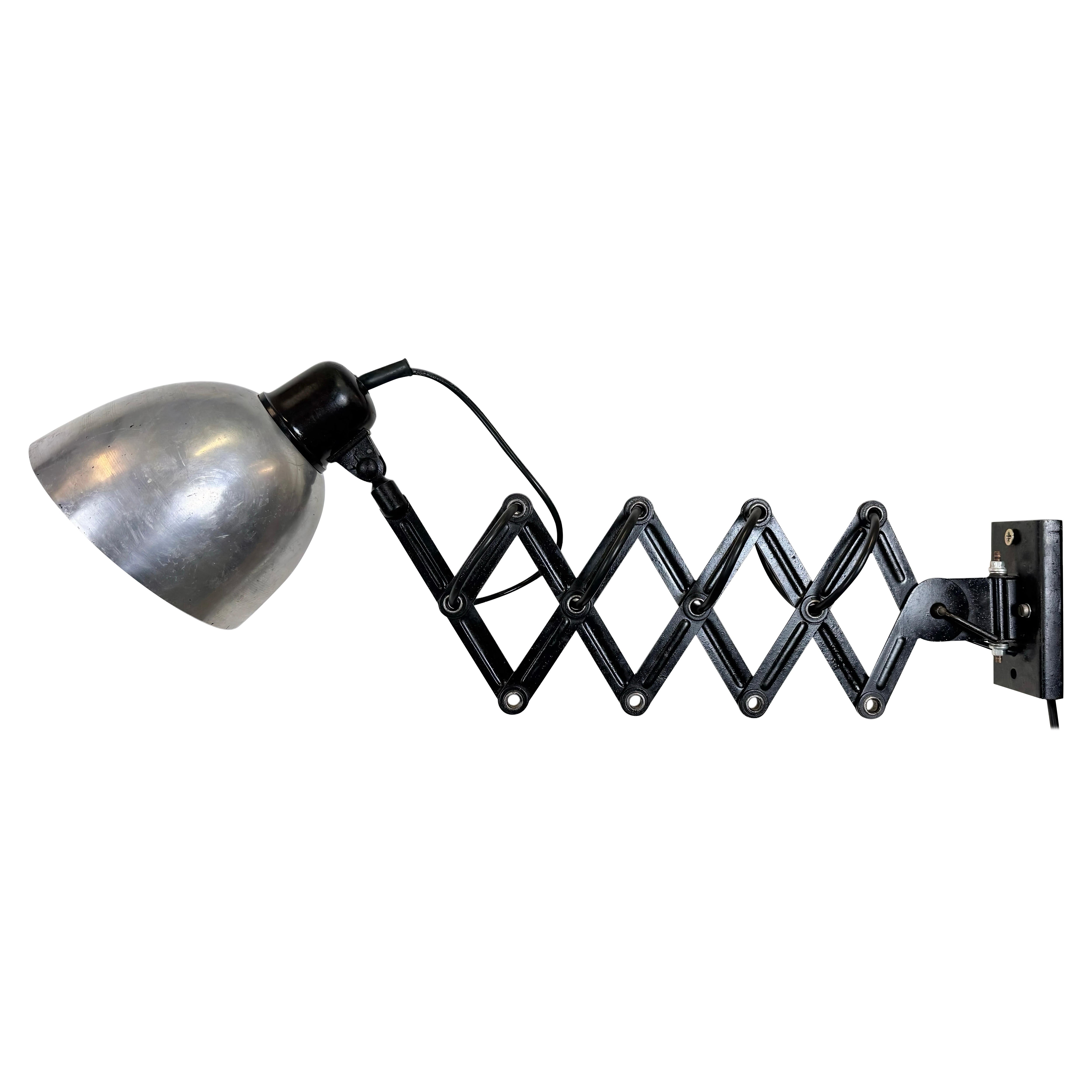 Industrial Midcentury Scissor Wall Lamp, 1950s