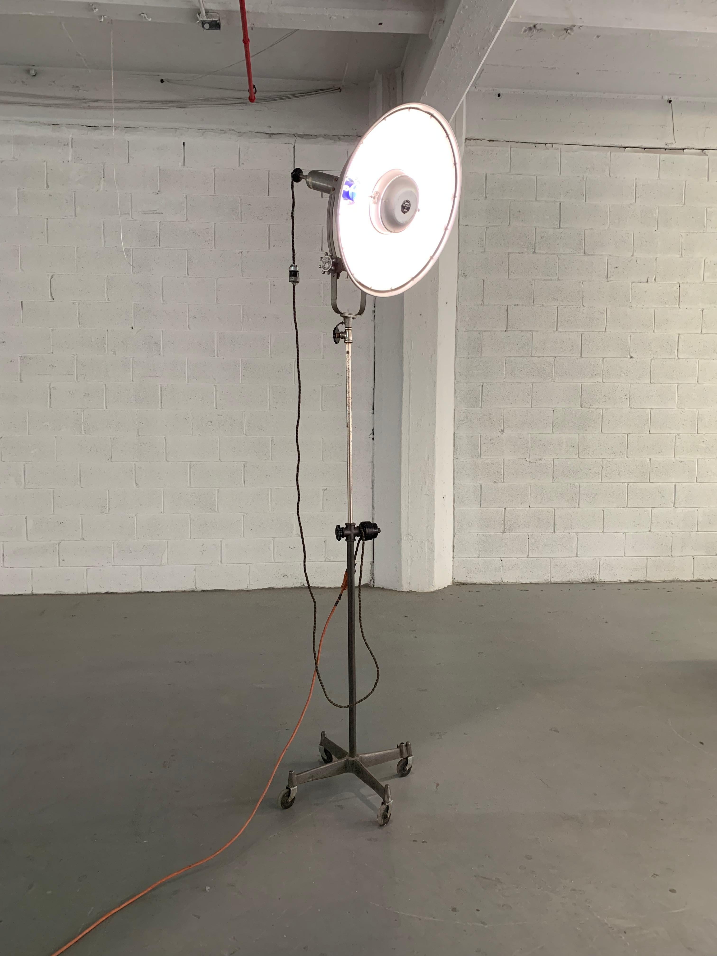 American Industrial Midcentury Studio Photography Floor Lamp