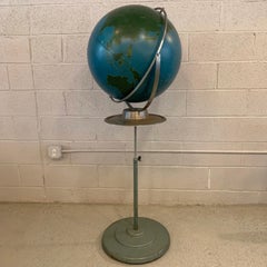 Industrial Military Standing Chalk Globe by A.J. Nystrom