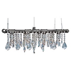 Industrial Mini-Banqueting Linear Suspension Chandelier by Michael McHale