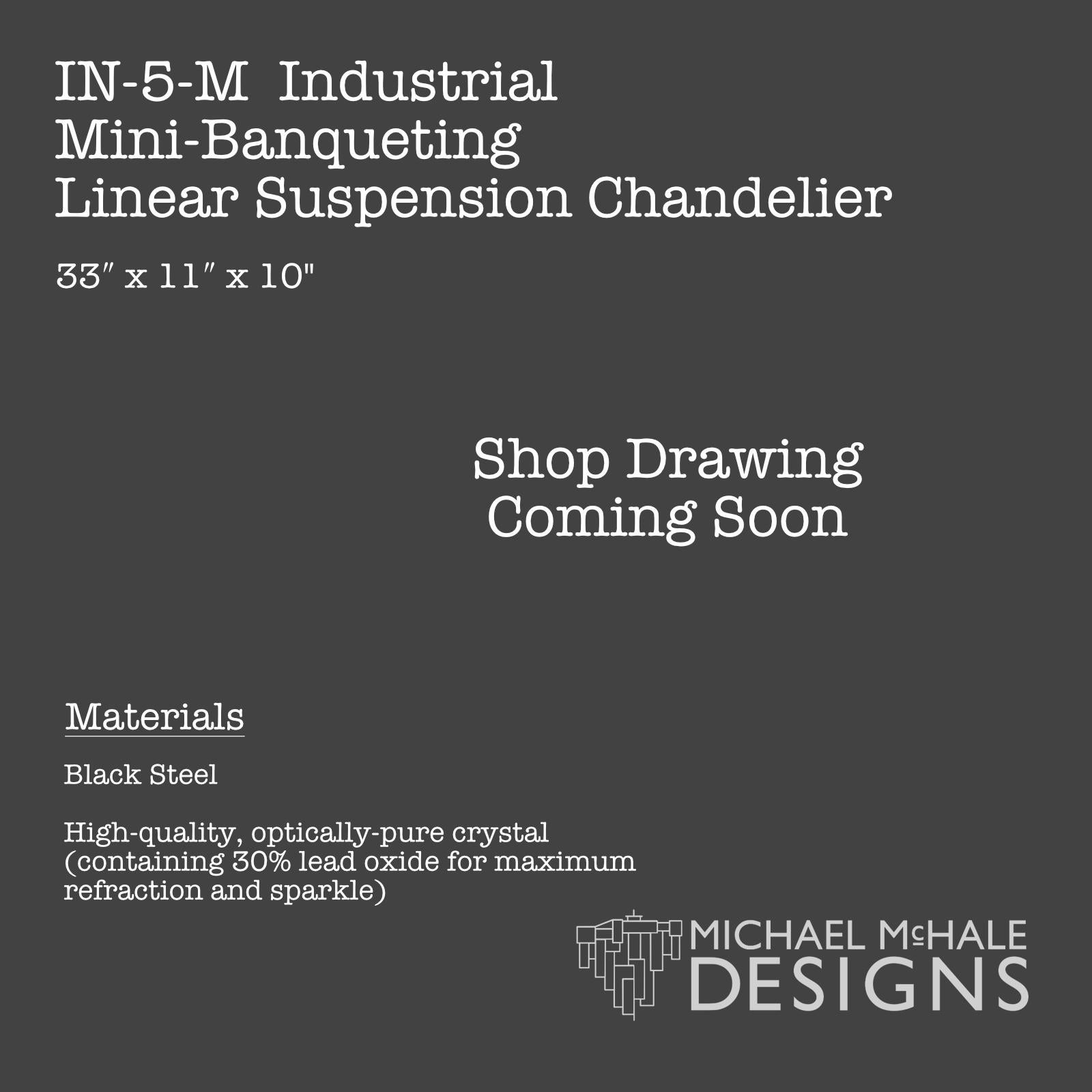 industrial linear chandelier