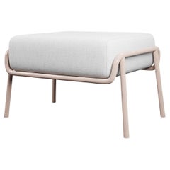 Industrial MistRose Finish Ottoman DUV Cream fabric with handcrafted by Murmurio