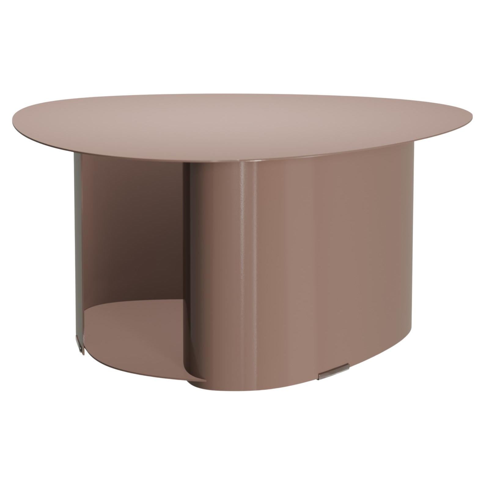 Industrial Misty Rose Stons coffee table crafted by Murmurio