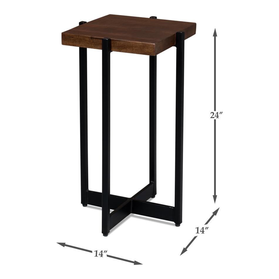 Industrial Modern Accent Table For Sale 6