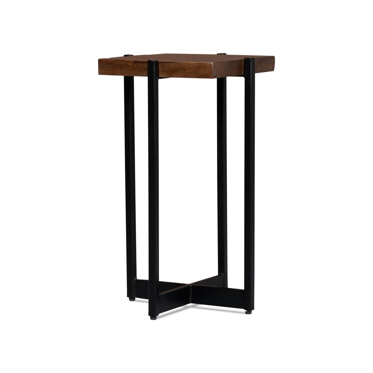 Industrial Modern Accent Table For Sale 2