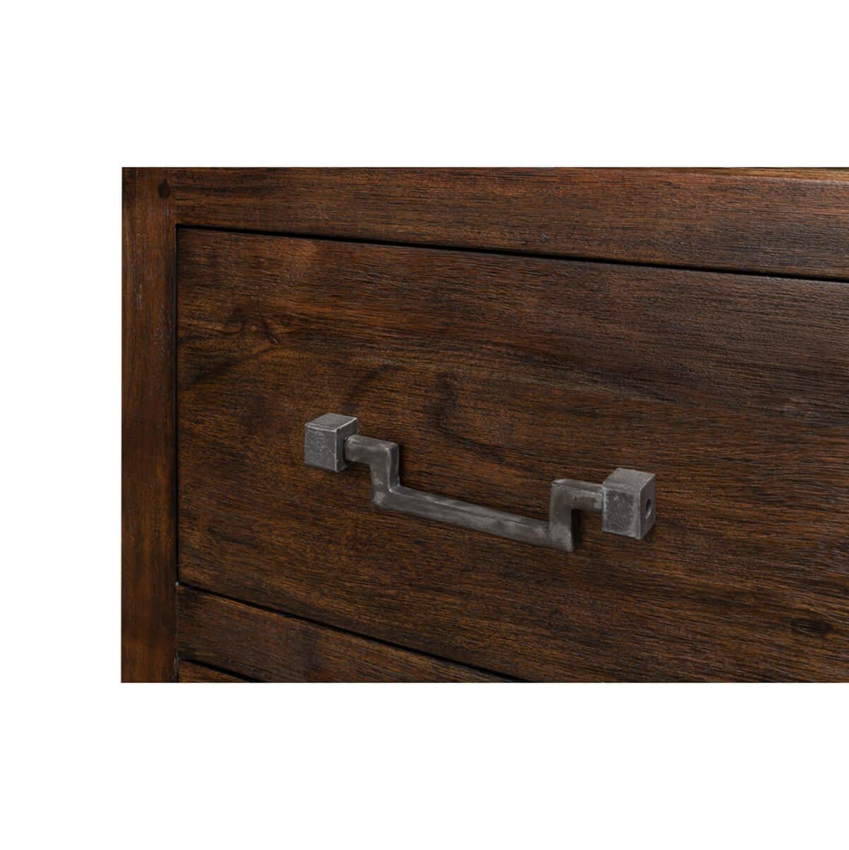 Contemporary Industrial Modern Chest of Drawers For Sale