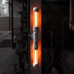 Modern Industrial Double Wall Sconce - Industrial Light - Industrial Wall Sconce
